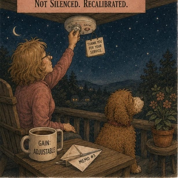 Not silenced. Recalibrated.