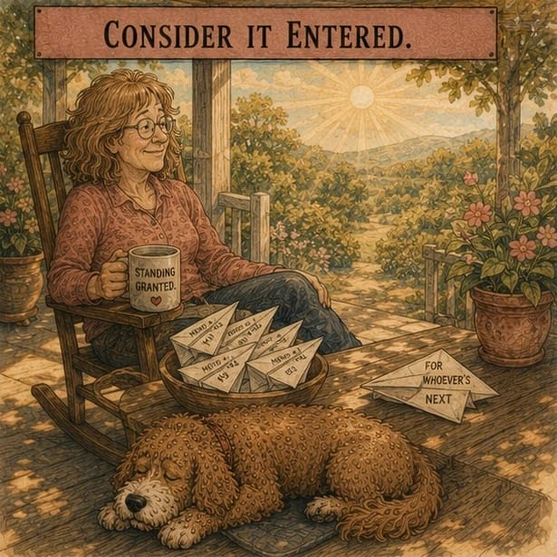Consider it entered.